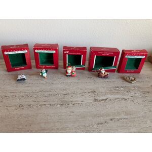 Lot of 5 Hallmark Miniatures Ornaments